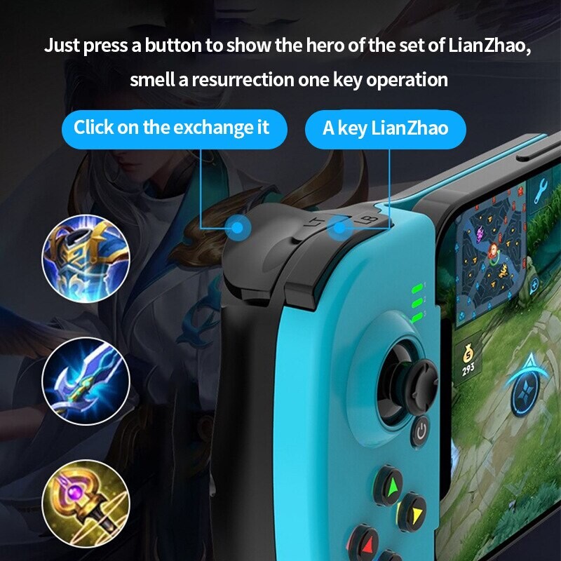 Mängupult Android Apple Eat Chicken Stretch juhtmevaba Bluetooth-telefon, mis on otse mängupuldiga ühendatud