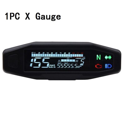 Naujas motociklo spidometro alyvos matuoklio tachometras Universalus skaitmeninis matuoklis prietaisų skydelio posūkio signalo indikatorius