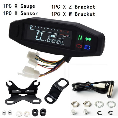 Naujas motociklo spidometro alyvos matuoklio tachometras Universalus skaitmeninis matuoklis prietaisų skydelio posūkio signalo indikatorius