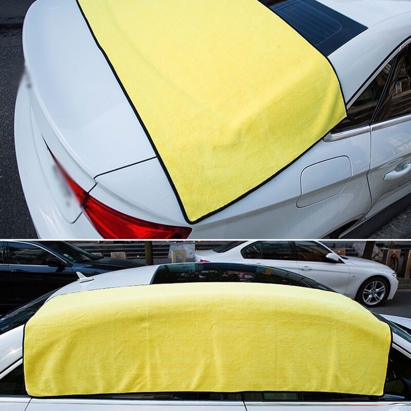 SEAMETAL 160x60cm automobilių plovimo rankšluostis 400GSM mikropluošto, didelio vandens sugeriamumo valymo rankšluosčiai Sutirštintas minkštas automobilių plovimo džiovinimo audinys