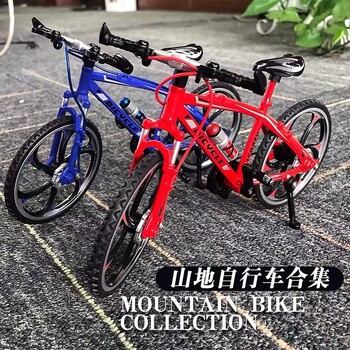 1:10 Mini Finger Mountain Alloy Bicycle Diecast Μοντέλο Metal Bike Racing Toy Bend Road Simulation Collection Παιχνίδια για παιδιά