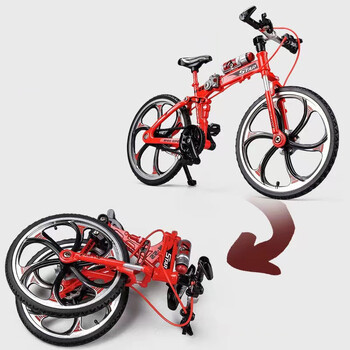 1:10 Mini Finger Mountain Alloy Bicycle Diecast Μοντέλο Metal Bike Racing Toy Bend Road Simulation Collection Παιχνίδια για παιδιά