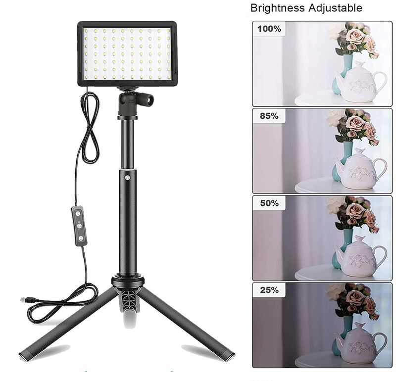 LED-fotograafia videovalgustuspaneeli valgustus fotostuudio lampide komplekt YouTube`i otseülekandeks koos statiivialuse RGB-filtritega