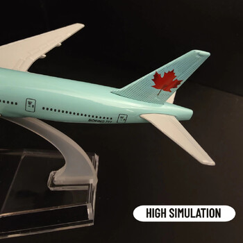 Реплика на метален самолет в мащаб 1:400 Air Canada Boeing Model Diecast Авиационен колекционерски самолет Миниатюрен сувенирен орнамент