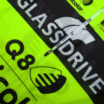 Fluor Yellow Cycling Jersey GLASSDRIVE Team Bike Maillot Jersey Shorts Suit Men 20D Road Ropa Bicycl Tshirt Панталони Облекло