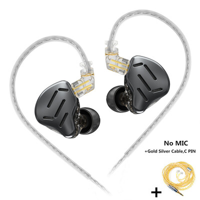 KZ ZAX 7BA+1DD Ακουστικά Υβριδικής τεχνολογίας 16 μονάδων HiFi In Ear Monitor Ακουστικά Ακουστικά Ακουστικά Ακύρωση θορύβου Ακουστικά μουσικής