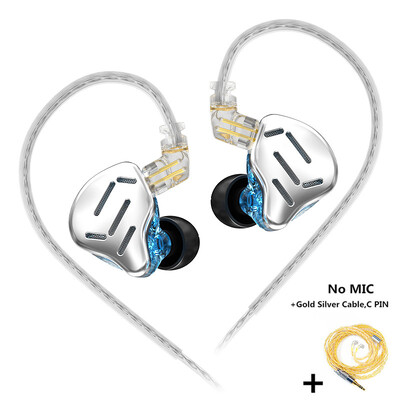 KZ ZAX 7BA+1DD Ακουστικά Υβριδικής τεχνολογίας 16 μονάδων HiFi In Ear Monitor Ακουστικά Ακουστικά Ακουστικά Ακύρωση θορύβου Ακουστικά μουσικής