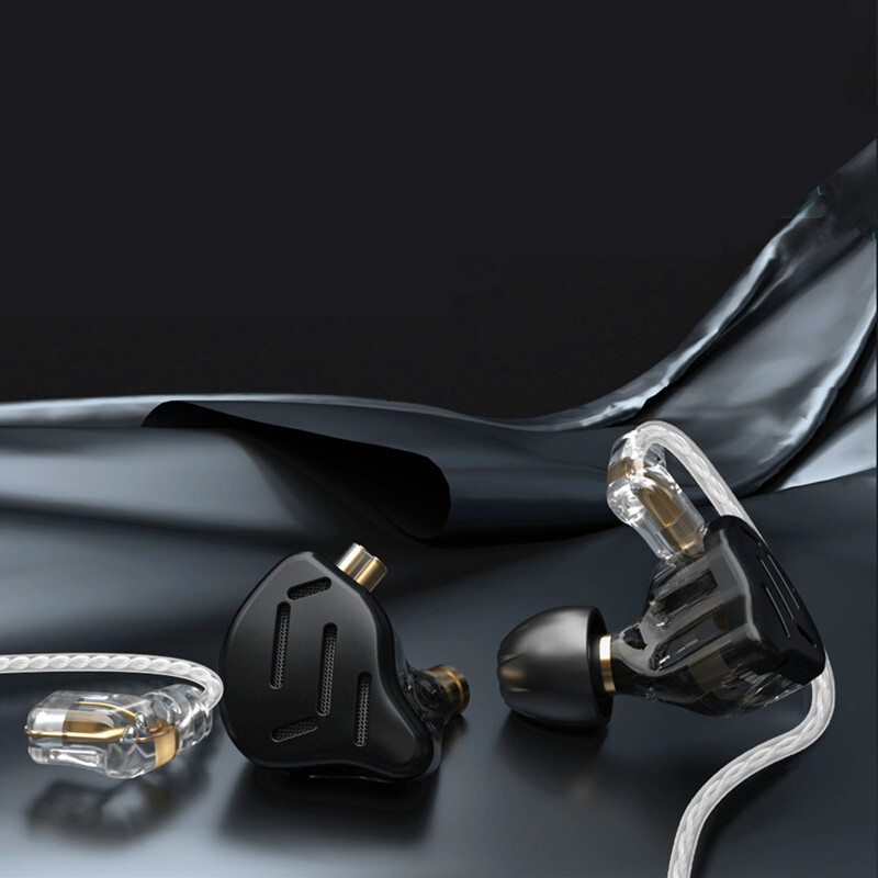 KZ ZAX 7BA+1DD Ausinės Hibridinė Technologija 16 Vienetų HiFi In Ear Monitorius Ausų kištukai Ausinės Triukšmą slopinančios muzikos ausinės