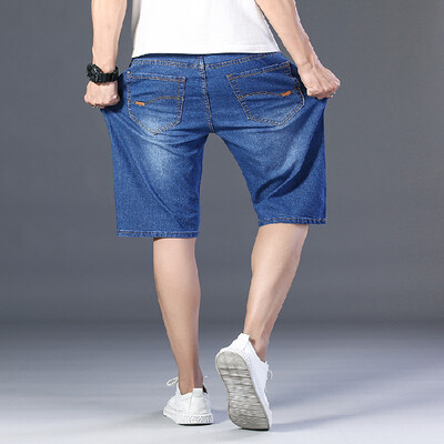Μεγάλο μέγεθος 28-48 50 τζιν σορτς τζιν για άντρες 150 κιλά Χαλαρό καλοκαιρινό λεπτό Λιπαρά άντρας Casual Fashion Calf Μεγάλο παντελόνι πέντε μήκους