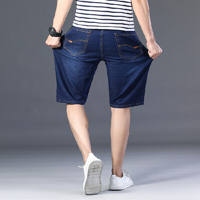 Μεγάλο μέγεθος 28-48 50 τζιν σορτς τζιν για άντρες 150 κιλά Χαλαρό καλοκαιρινό λεπτό Λιπαρά άντρας Casual Fashion Calf Μεγάλο παντελόνι πέντε μήκους