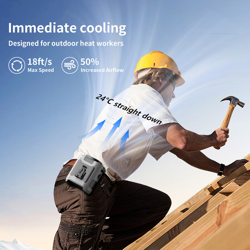 10000 mAh kaasaskantav õues töötav ventilaator kaelarippuv ventilaator Tugev tuul Power Banki LED-valgustusega spordikulleriga välitingimustes töötamiseks