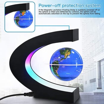 Magnetic Floating Levitation Globe LED Παγκόσμιος Χάρτης Ηλεκτρονική λάμπα αντιβαρύτητας Φωτιστικό μπάλας καινοτομία Διακοσμητικά φωτιστικά σπιτιού Δώρα γενεθλίων