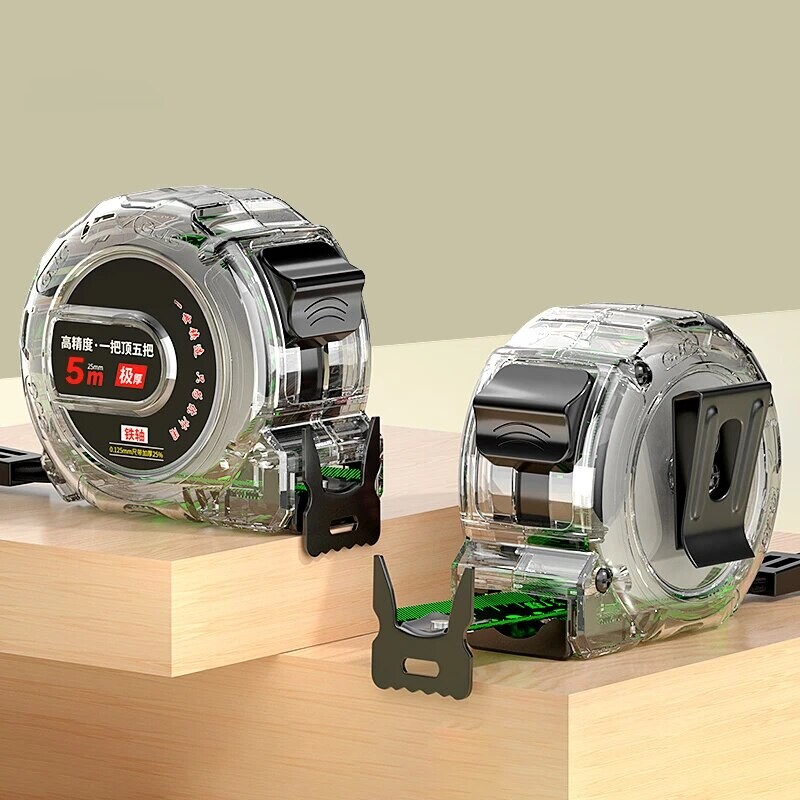 Matavimo juosta 5 metrų tikslumo ir patvarios matavimo liniuotės matavimo juosta tiksli ir skaidri