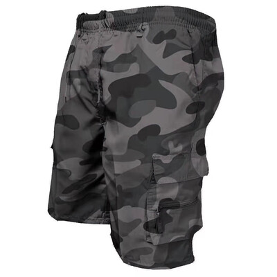 Ανδρικά σορτς Tactical Summer Casual Jogging Σορτς Cargo Loose πολλαπλές τσέπες Ελαστική μέση Εργασίας φόρμες πεζοπορίας Κοντό παντελόνι