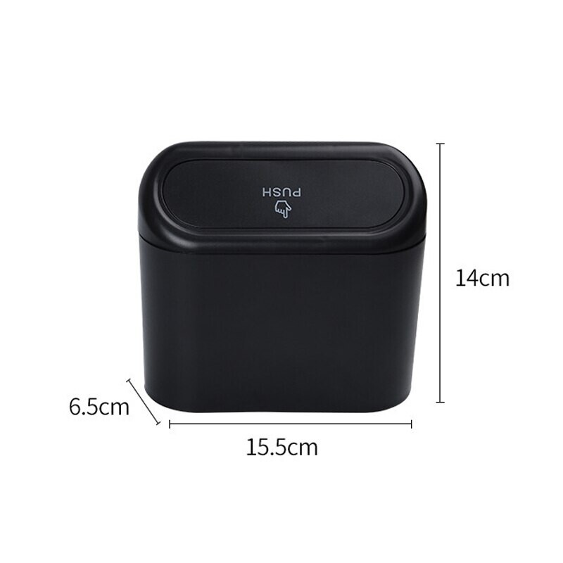 Kaasaskantav auto prügikast rippuv minisõiduki prügikast kaanega Multifunktsionaalne kokkupandav auto prügikast