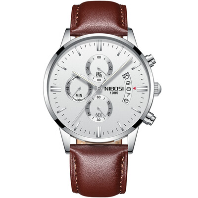 NIBOSI meeste käekellad Luksuslik tippbränd Relogio Masculino Kuulsa meestemood vabaaja kleidikellad Militaar kvarts käekellad Saat