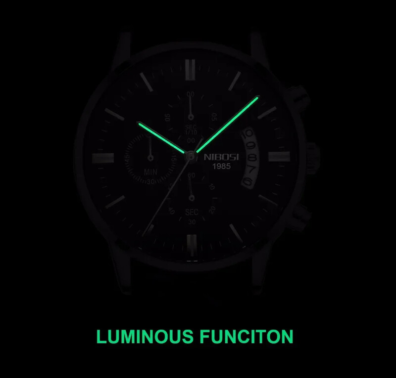 NIBOSI meeste käekellad Luksuslik tippbränd Relogio Masculino Kuulsa meestemood vabaaja kleidikellad Militaar kvarts käekellad Saat