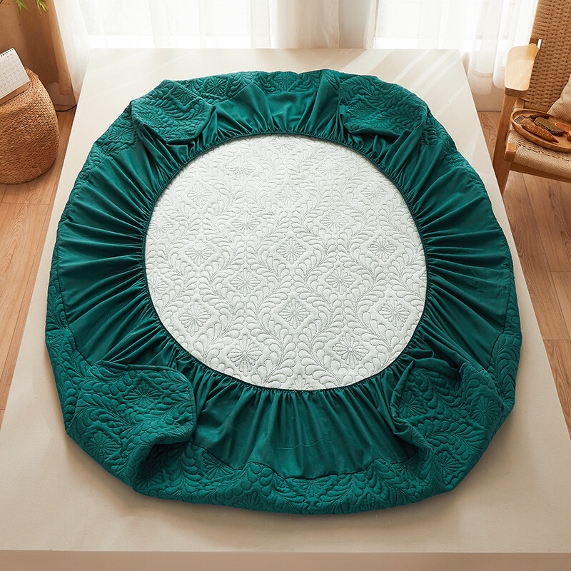 Veekindel tepitud madratsikaitse Hingav madratsikate Lestavastane Antibakteriaalne Sisseehitatud voodilina ilma padjapüürita