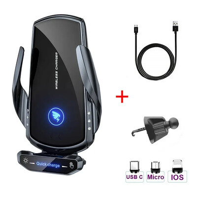 100 W juhtmevaba autolaadija magnetiline autotelefoni hoidik iPhone 11 12 13 14 15 Pro Xiaomi Samsungi kiirlaadimise juhtmevabade laadijate jaoks