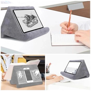 Xnyocn Tablet Stand Πολυλειτουργική βάση μαξιλαριού με σφουγγάρι για iPad Samsung Huawei Tab θήκη ανάγνωσης Βιβλίο βάση στήριξης για κρεβάτι