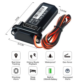 SinoTrack Best GPS Tracker ST-901 Συσκευή παρακολούθησης οχημάτων Αδιάβροχη μοτοσικλέτα αυτοκινήτου GPS GSM εντοπιστής SMS με παρακολούθηση σε πραγματικό χρόνο