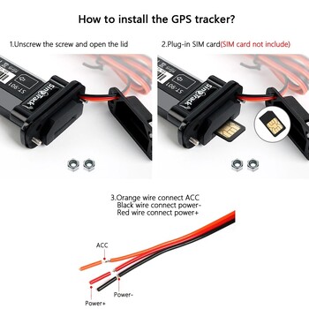 SinoTrack Най-добрият GPS тракер ST-901 Устройство за проследяване на превозни средства Водоустойчив мотоциклет Автомобилен GPS GSM SMS локатор с проследяване в реално време