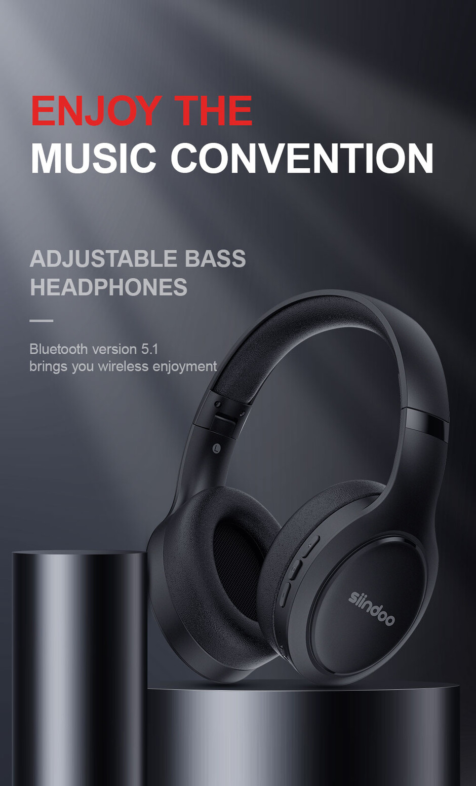 Badu.hu Siindoo JH919 vezeték nélküli Bluetooth fejhallgató