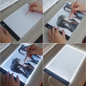 Α4 Επίπεδο Dimmable Led Drawing Board Copy Pad Παιδικό Παιχνίδι Ζωγραφική Εκπαιδευτικά Kids Grow Παίκτες Δημιουργικά δώρα για παιδιά