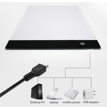 Α4 Επίπεδο Dimmable Led Drawing Board Copy Pad Παιδικό Παιχνίδι Ζωγραφική Εκπαιδευτικά Kids Grow Παίκτες Δημιουργικά δώρα για παιδιά