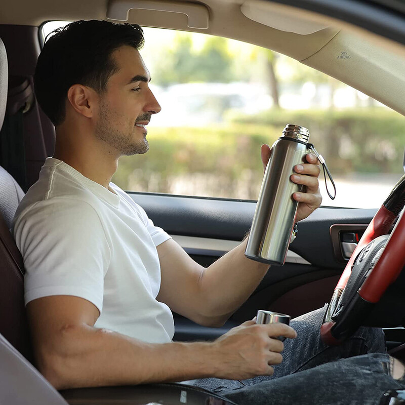 Premium termospudel 304 roostevabast terasest vaakumkolb, isoleeritud trummel külma ja kuuma vee tass köiega tee-kohvijookide jaoks