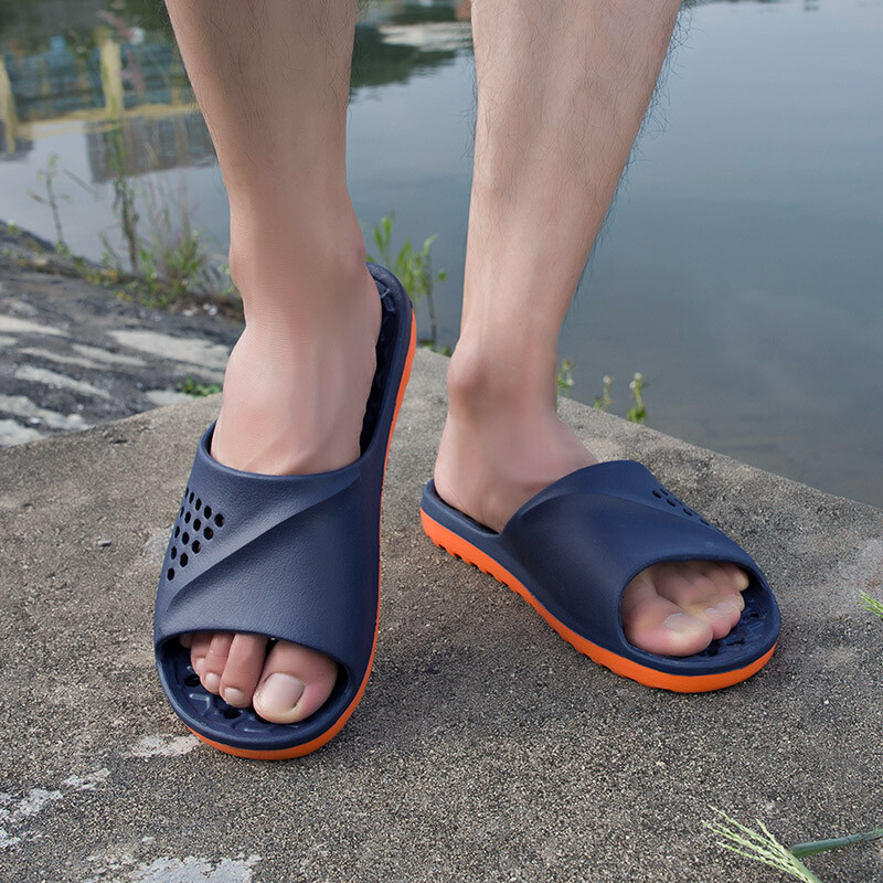 Bărbați Tobogane Anti-alunecare Vară Masaj Flip Flops Indoor Papuci Bărbați Sandale Pantofi Plaja Bărbați