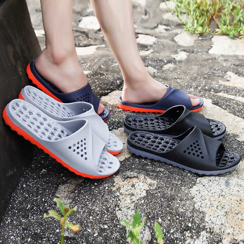 Bărbați Tobogane Anti-alunecare Vară Masaj Flip Flops Indoor Papuci Bărbați Sandale Pantofi Plaja Bărbați