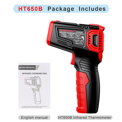 Digitaalne infrapuna termomeeter -58 ~ 1472 ℉ Kontaktivaba lasertermomeeter Püstoli püromeeter Imager Hügromeeter IR Termometro Tester Tööriistad