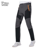 TRVLWEGO Pantaloni de drumeție de vară pentru bărbați, rezistenți la uzură, prevenirea stropilor de apă, uscare rapidă, rezistenți la UV, pantaloni subțiri elastici de camping
