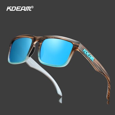 KDEAM 2022 Τετράγωνα ανδρικά γυαλιά ηλίου Polarized Outdoors Lifestyle με επίστρωση Γυαλιά ηλίου Νέα ασορτί χρώματα με κουτί