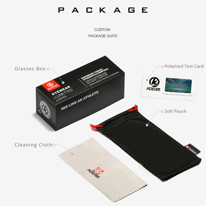 KDEAM 2022 Ochelari de soare polarizați pătrați pentru bărbați în aer liber Ochelari de soare cu acoperire pentru stil de viață, culori noi asortate cu cutie