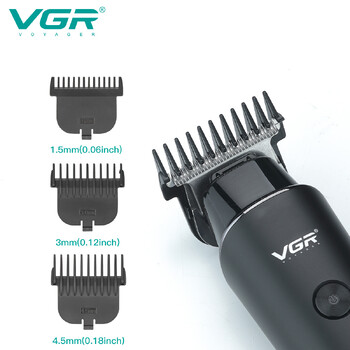 VGR Hair Trimmer Professional Electric Trimmers Cordless Hair Clipper Επαναφορτιζόμενη οθόνη LED V 937