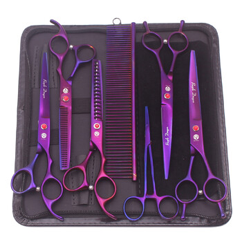 Purple Dragon Dog Grooming Scisssors Kit 7\