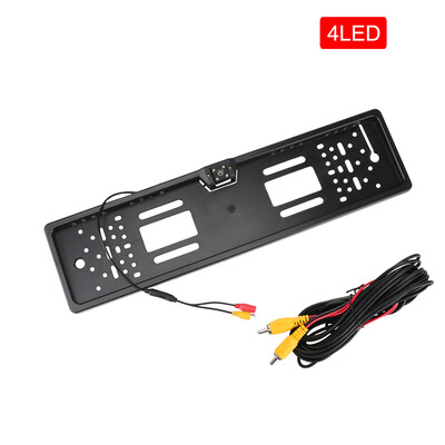 12V auto tahavaatekaamera 4/8 LED Euroopa Ühendkuningriigi numbrimärgi hoidik parkimisandur 2,4G tagurpidi Vedio vastuvõtja PDC Parltronics komplekt