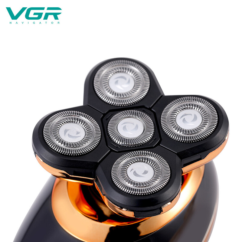 VGR316 „Penki viename“ rinkinys, skirtas tarptautinei el. prekybai, viso kūno plaunamas LCD skaitmeninis ekranas „5 viename“ įkraunamas elektrinis skustuvas