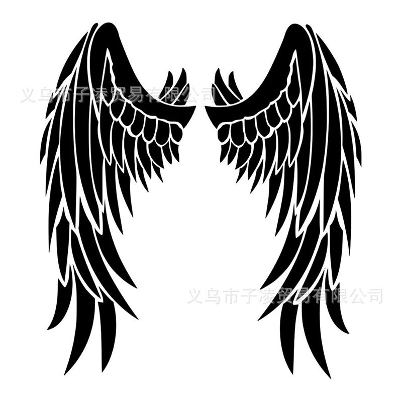 Šviesą atspindintys kėbulo lipdukai Angel Wings Automobilių lipdukai Užsienio prekyba Populiariausi automobilių papuošimai Automobilių lipdukai