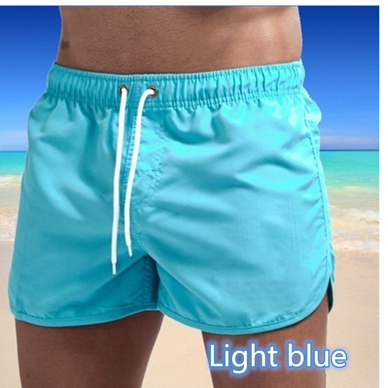 Pantaloni de plajă în trei puncte pentru bărbați transfrontalieri europeni și americani, la modă, multi-colori, cu șnur largi, pantaloni scurți sport