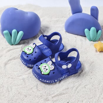 Κορίτσια 1-2 ετών Rabbit Baby Sandals Καλοκαίρι 2024 Νέα Παιδικά Παπούτσια Παραλίας για μωρά και νήπια Baotou Αντιολισθητικά