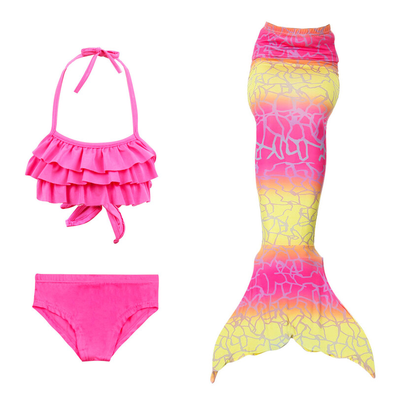 Mergaičių undinė maudymosi kostiumėlis uodega vaikiškas naujas bikinis Europos ir Amerikos užsienio prekyba vaikiški drabužiai pinti maudymosi kostiumėliai maudymosi kostiumėlių eksportas