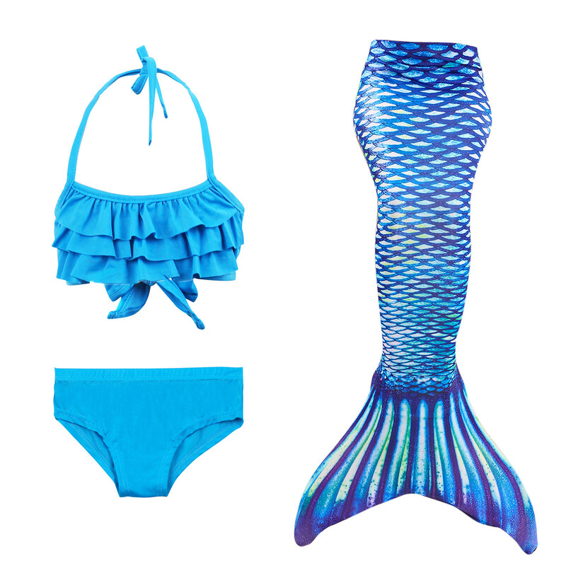 Mergaičių undinė maudymosi kostiumėlis uodega vaikiškas naujas bikinis Europos ir Amerikos užsienio prekyba vaikiški drabužiai pinti maudymosi kostiumėliai maudymosi kostiumėlių eksportas