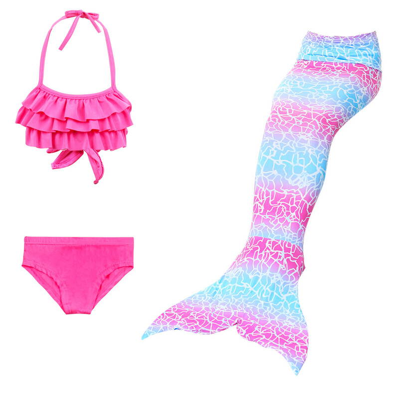 Mergaičių undinė maudymosi kostiumėlis uodega vaikiškas naujas bikinis Europos ir Amerikos užsienio prekyba vaikiški drabužiai pinti maudymosi kostiumėliai maudymosi kostiumėlių eksportas