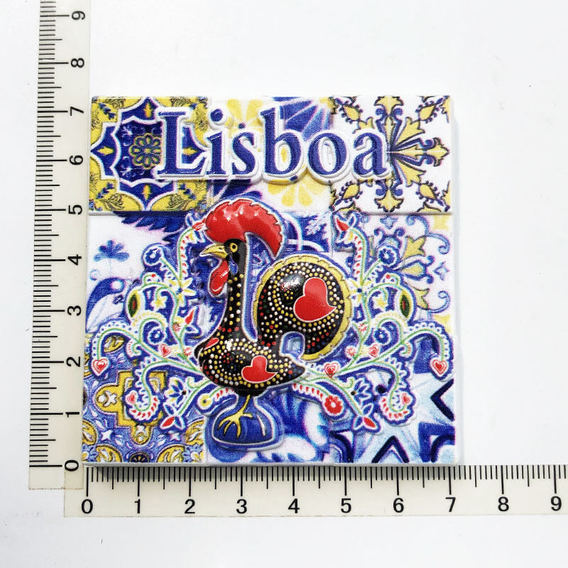 Piiriülene e-kaubandus Portugal loominguline 3D-printimine mosaiik reisimälestus kaunistus käsitöö kingitus magnet külmkapimagnet