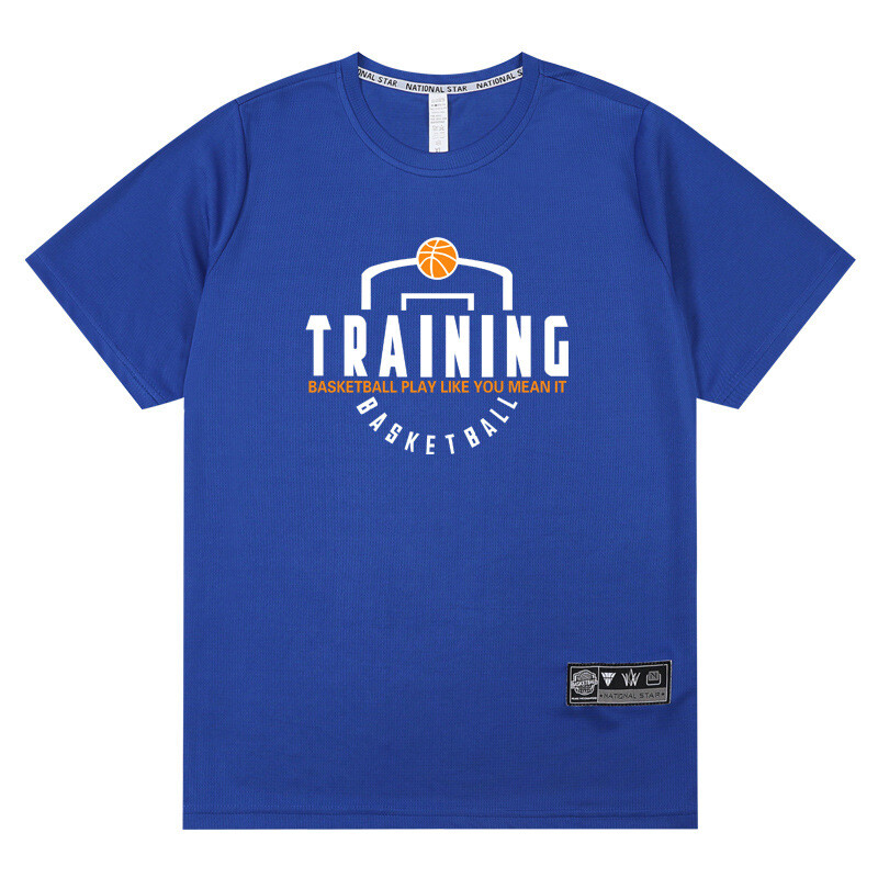 Američka košarkaška uniforma za trening kratkih rukava, muška sportska majica za teretanu, prozračna, upija znoj, studentska široka majica s pola rukava