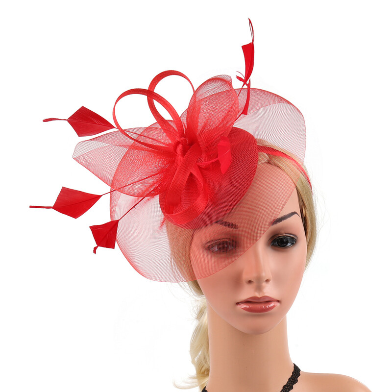 Euroopa ja Ameerika pruudi sulgedest võrk juukseaksessuaarid silindrimüts linane soeng retromood elegantne müts Amazoni enimmüüdud naised