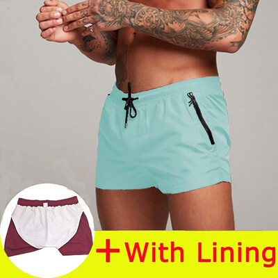 Costumul de baie pentru bărbați, 2024, costum de baie sexy, pantaloni scurți pentru bărbați, pantaloni scurți de plajă, costume sportive, pantaloni scurți pentru bărbați, trunchi de baie